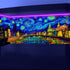48X24IN Blacklight Vincent Van Gogh Black Light Aquarium Background, UV Fish Tank Background Art Oil Painting Terrarium Background with 10 EVA Dou...