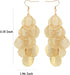 Boho Gold Dangle Earrings for Women Trendy Long Drop Chandelier Bohemian Fligree Leaf Earrings Dangling Lightweight Hyopallergenic for Women...