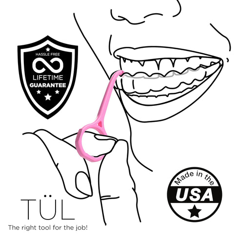 TÜL | Only Invisalign Remover Tool Made in the USA | Lifetime Replacements | Ortho Recommended Aligner Remover Tool & Retainer Remover Tool | Pink...