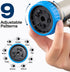 Garden Hose Nozzle - Heavy Duty Metal Water Hose Nozzle, High Pressure Water Nozzle with 8 Adjustable Spray Patterns for Watering Plants, Lawn, Wa...