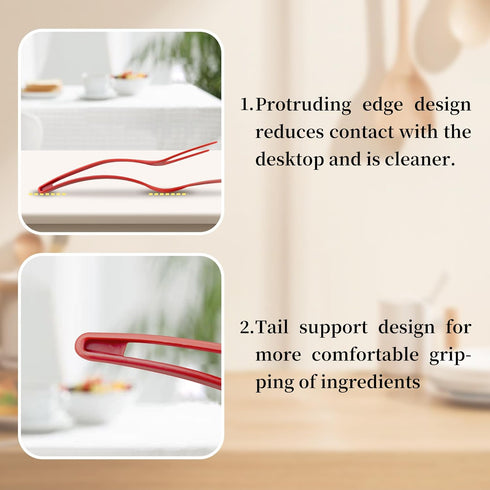 2 in 1 Spatula and Tongs Ultimate Egg Spatula Flipper and More High Temperature Resistant Nylon Omelette Spatula Grip, Flip, and Serve with Ease (...
