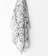 Wee Gallery, Organic Muslin Swaddle - Nordic - Woodland Animals Design, Black and White for Baby Visual Development, Quality Cotton Swaddling or R...