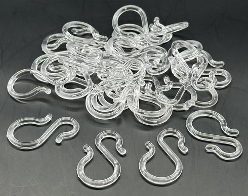 24PCS 1.7Inch Clear Plastic Punch Bowl Cup S Hooks...