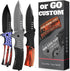 Pocket Knife Spring Assisted Folding Knives - Military EDC USMC Tactical Jack Knifes - Best Camping Hunting Fishing Hiking Survival Knofe - Travel...