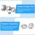 Hex Nuts Assortment Kit (1/2"-13 Hex Nuts with 1/2 Flat Washers & Split Lock Washers) 30Pcs, 304 Stainless Steel Hexagon Nut Hardware Kit...