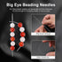 18 Pcs collapsible Big Eye Seed Beads Needles Set with Bottle...