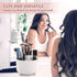 360°Rotating Makeup Organizer, 5 Slot Makeup Brush Holder, Spinning Cosmetic Organizer for Vanity, Bedroom(White)...