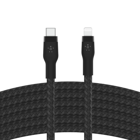 Belkin BoostCharge Pro Flex Braided USB Type C to Lightning Cable (3M/10ft), MFi Certified 20W Fast Charging PD Power Delivery for iPhone 14, iPho...