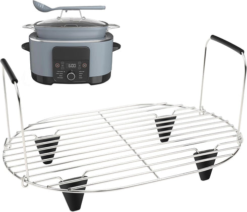 BYKITCHEN Roast and Steamer Rack Compatible with Ninja Foodi Possible Cooker Pro 8.5 Quart MC1000, MC1001, MC1010 Slow Cooker Crock, Ninja Possibl...