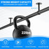 SDTC Tech 1-1/4 Inch Curtain Rod Ceiling-Mount Bracket Stainless Steel Flange Rod Holder Closet Pole End Supports Socket with Matching Screws, Bla...