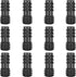 Drip Irrigation Fittings for 1/2 inch Irrigation Tubing(0.60"-0.63" OD), 12 Pieces End Plug Barbed Connectors, End Caps Plastic Plug Nuts for 1/2"...