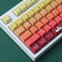 JOMKIZ PBT Keycaps,129 Keys Dye Sublimation Cherry Profile Keycaps with 6.25U Spacebar Autumn Keycap Set for Cherry MX Switches ISO/ANSI Layout Me...