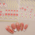 JMEOWIO 9 Sheets Flower Nail Art Stickers Decals Self-Adhesive Pegatinas Uñas Spring Summer Floral Line Nail Supplies Nail Art Design Decoration A...