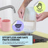 Microwave Pasta Cooker- No Waiting, No Mess, No Stick Microwave Pasta Cooker with Strainer Lid Ready In As Little As 10 Minutes for up to 4 Servin...