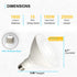 Par38 Flood Light Bulbs Outdoor/Indoor 5000K Daylight,15W(150W Equivalent) LED Bulb Waterproof Spot Light Bulb, Dimmable led Flood Light, E26 Medi...