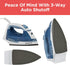 BLACK+DECKER Easy Steam Compact Iron for Clothes, Automatic Shutoff, Nonstick Plate, Light Weight, 1200 Watts...