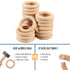 Baby Teething Toys, Silicone Chewable Teethers with Wooden Ring for Soothing Babies Gums, Rudder Chewers Shower Gift for lnfants & Toddlers, 4+ Mo...