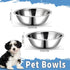 ChengFu Small Dog Food Bowls,Little DogFood Bowl,Puppy Dog Food Bowl, Made of Stainless Steel,can be Filled with Water or Dog Food Two Packs...