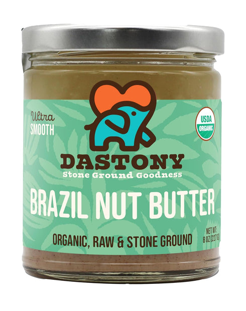 Dastony Organic Raw Brazil Nut Butter, 8 oz | Only One Ingredient | Vegan, Paleo and Keto Friendly, Non GMO, Gluten-free - Pack of 1...