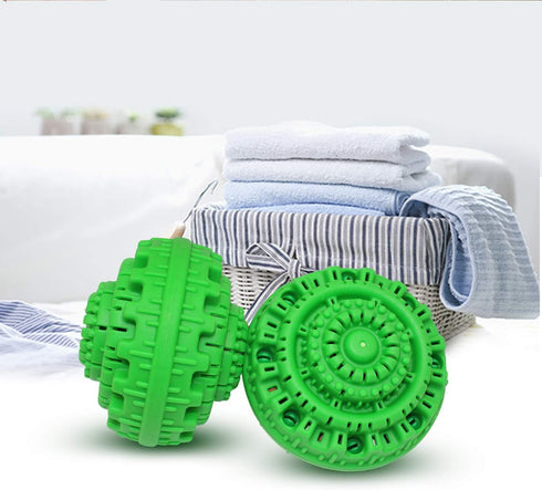 BEJAXEK Nano Ceramic Laundry Ball Washing Ball Powerful Decontamination Washing Machine Magic Anti-Entanglement Cleaning Ball 2PCS-PACK…...