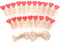LWR CRAFTS Red Heart Wooden Mini Clothespins 20 Pieces and Jute Cord 8ft...