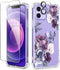 GVIEWIN for iPhone 12 Case and iPhone 12 Pro Case with Screen Protector + Camera Lens Protector, Clear Flexible TPU Shockproof Cover Women Girls F...