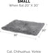 Furhaven Waterproof Throw Blanket for Dogs & Indoor Cats, Washable - Shaggy Plush Calming Long Faux Fur & Velvet Dog Blanket - Gray, Small...