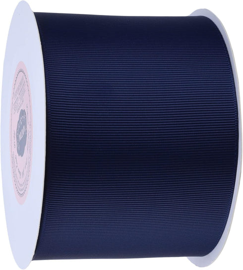 VATIN Solid 3" X 10 Yards Navy Blue Grosgrain Ribbon Perfect for Crafts, Wedding Decor, DIY Hair Accessories, Sewing, Gift Package Wrapping and Mo...
