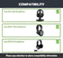 Durable Replacement Earpads Cushions Compatible with Sony WH-L600/MDR-7506/MDR-V6 Headphones Ear Pads with Breathable Fabric Foam......