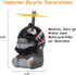 wonuu Duck Bike Bell with Light and Helmet Cute Hamster Bicycle Horn, Dashboard Decoration Hamster Toy Motorcycle Bike Bells Rubber Duck Car Dashb...