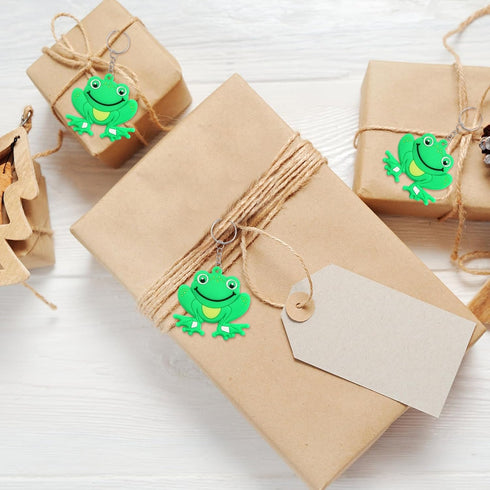 40 Pack Frog Keychains for Frog Themed Party Favors, Birthday Party Bag Fillers, Baby Shower Return Gifts...