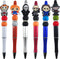 6 PCS Horror Movie Role Pen,Novelty Halloween Spooky Horror Pens For School Office Supplies With Kids And Adults (ABCDEF)...