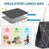 iknoe Insulated Lunch Bag for Women & Adults, 9L Foldable Wide-Open Cooler Bag with Pockets, Leakproof & Portable, for Picnic, Office, Beach, Blac...