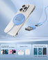 Magnetic Wireless Charger Fast Apple Mag-Safe Charger for iPhone 15 Pro Max/15 Pro/15/15 Plus/14/13/12 Series AirPods 3/2/Pro/Pro 2 LED Magnet Cha...