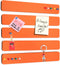 Felt Pin Board Bar Strips Bulletin Board for Bedrooms Offices Home Wall Decoration, Notice Board Self Adhesive Cork Board with 35 Push Pins for Pa...