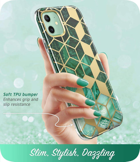 i-Blason Cosmo Series Case for iPhone 11 (2019 Release), Slim Full-Body Stylish Protective Case with Built-in Screen Protector, Prasio, 6.1''...