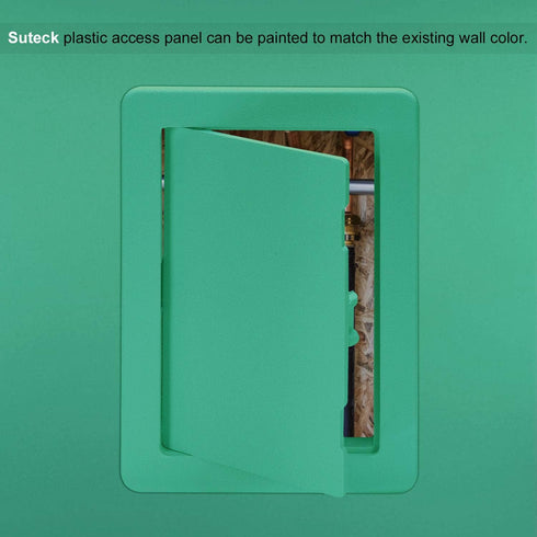 Suteck Plastic Access Panel for Drywall Ceiling 4 x 6 Inch Reinforced Plumbing Wall Access Doors Removable Hinged White...