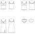 Simplicity Misses' Lace-Trimmed Camisole, Slip, and Underwear Packet, Code 9285 Sewing Pattern, Sizes 14-22, White...