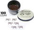 Cow Bull Shaped Paper Clips Great for Paper Clip Collectors or Office Gift - Comes in Round Tin with Lid and Gift Box (Brown 100 Count)...
