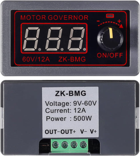 PWM Motor Speed Controller 9-60V 500W Adjustable Speed Regulator DC 12V 24V 60V 500W with Stepless Variable Rotary Switch PWM Signal Generator Dri...