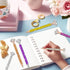 12 Pcs Big Diamond Pens with Crystal Bling Rhinestone Pen Metal Diamond Ballpoint Pens Black Rhinestone Ink Pens for Women Wedding Bridal Shower f...