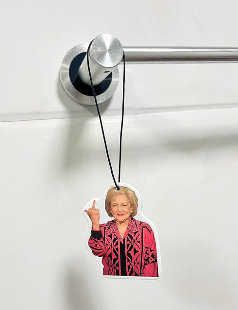 Funny Meme Car Air Fresheners Pendant betty meme white Funny Car Accessories Car Mirror Hanging Accessories Air Freshener for Car Decor, style-1-1...