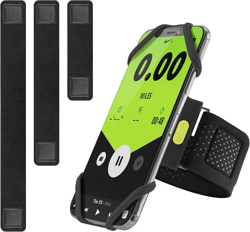 ?Bone? Run Tie Running Armband Phone Holder, Cell Phone Arm Band for iPhone 14 13 12 11 Pro Max Mini XS XR X 8 7 6 Plus Samsung Galaxy S10 S9 Smar...