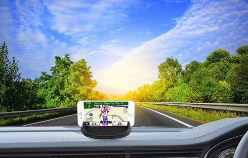 Car Cell Phone Holder Dashboard Phone Holder Phone Mount for Car Anti-Slip Silicone Car Pad Phone Stand Compatible with iPhone,Samsung,Android Sma...