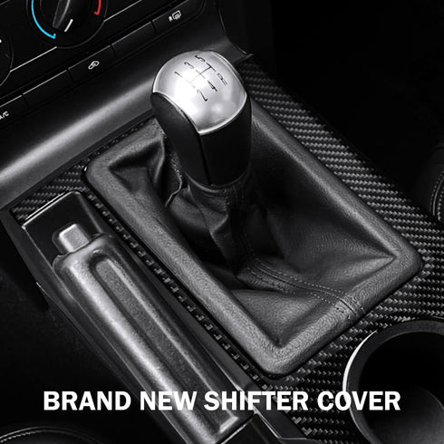 KBH Shift Boot Cover for Ford Mustang 2005 2006 2007 2008 2009, Vinyl Leather, Car Shifter Change Dust Cover, Vinyl Leather, Anti-scratch, Black...