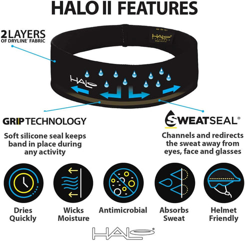 Halo Headband II Sweatband Pullover for Men and Women...