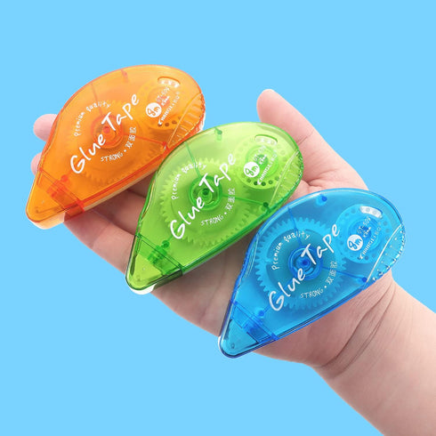 3 Pack Double Sided Tape Roller, Adhesive Scrapbooking Glue Tape, Adhesive Tape Dispenser Runner for Crafts and Arts Projects, Photo Tape for Scra...