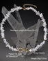 XUUU Choker Necklace for Women Men Infinity Charm Plated 14k Gold Tumbled Clear Quartz Natural Energy Healing Crystals and Gemstones Necklaces...