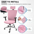 Lounsweer 3 Pieces Office Chair Cover Rolling Desk Chair Cover Gaming Chair Covers Stretch Washable Computer Chair Slipcovers for Swivel Chair Arm...