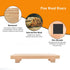 Pine Wood Riser for Home Decor, Small Plant Stands, Decorative Wood Risers, Wood Pedestal Stand, Rustic Wooden Trays for Kitchen Counters (11.8x4....